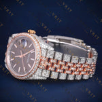 Two-Tone Dial VVS1 D Color Moissanite Watch