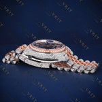 Two-Tone Dial VVS1 D Color Moissanite Watch
