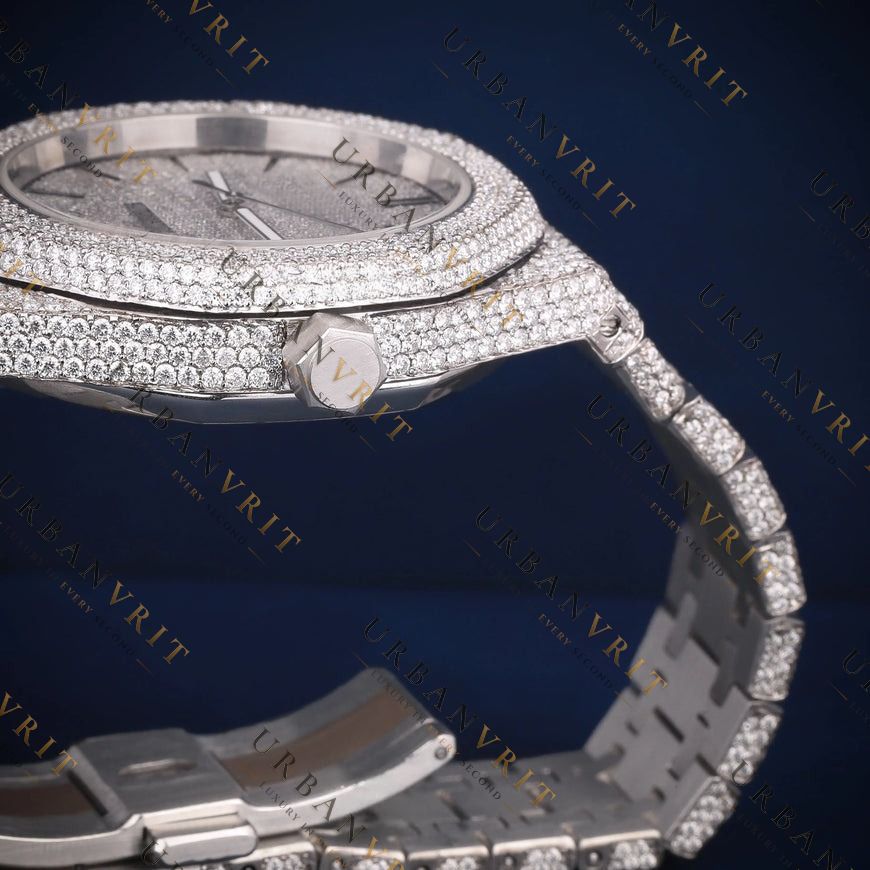 Iced Out Automatic VVS1 D Color Moissanite Watch