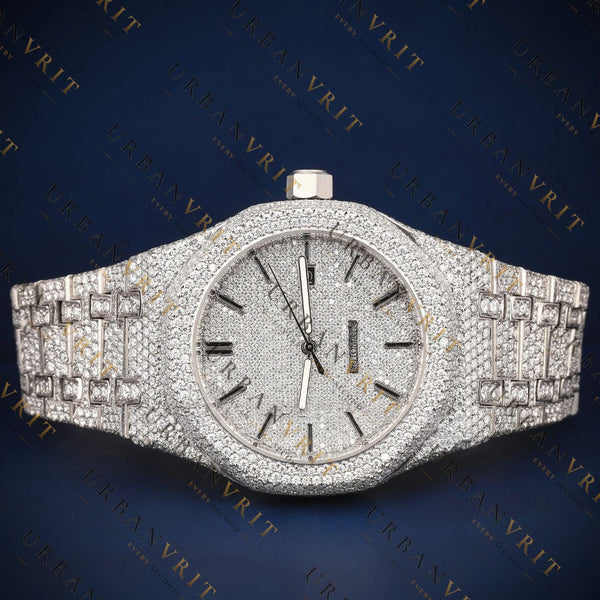 Iced Out Automatic VVS1 D Color Moissanite Watch