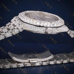 Classic Round VVS1 D Color  Moissanite Watch
