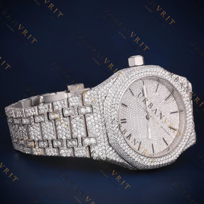 Iced Out Automatic VVS1 D Color Moissanite Watch