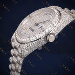 Iced Out Day-Date VVS1 D Color Moissanite Watch
