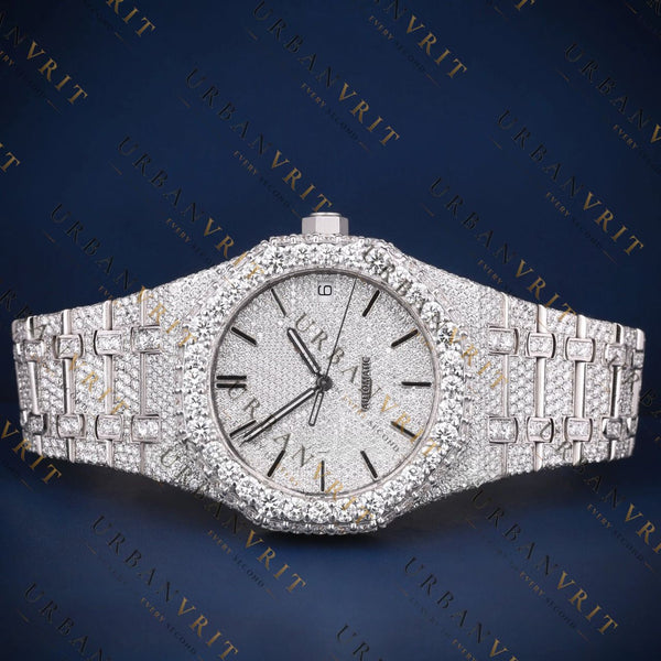 Classic Round VVS1 D Color  Moissanite Watch