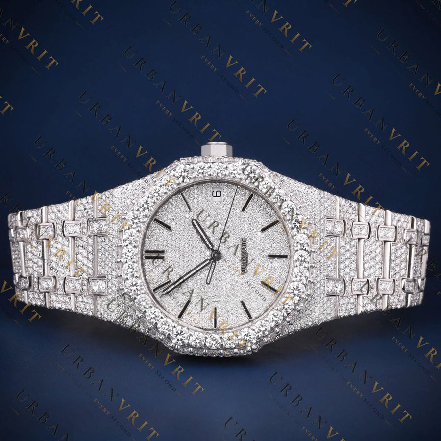 Classic Round VVS1 D Color  Moissanite Watch