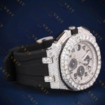 Iced Out Chronograph VVS1 D Color Moissanite Watch