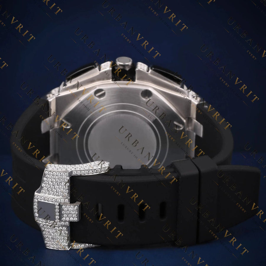 Iced Out Chronograph VVS1 D Color Moissanite Watch