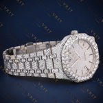 Classic Round VVS1 D Color  Moissanite Watch