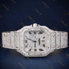 Square Roman Dial VVS1 D Color Moissanite Watch