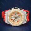 Two Tone Chronograph VVS1 D Color Moissanite Watch