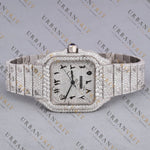Square Iced-Out VVS1 D Color Moissanite Watch
