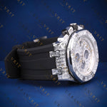 Baguette Iced-Out Chronograph VVS1 D Color Moissanite Watch