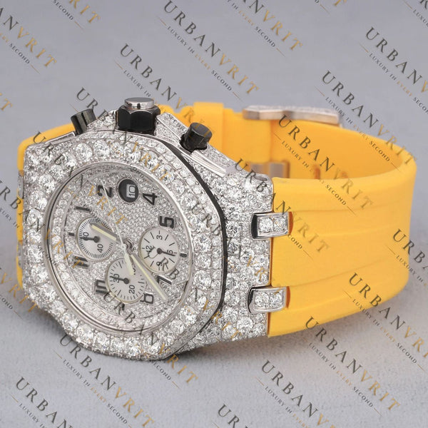 Iced Out Chronograph VVS1 D Color Moissanite Watch