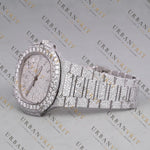 Fully Iced Out Moissanite Watch VVS1 D Color Silver