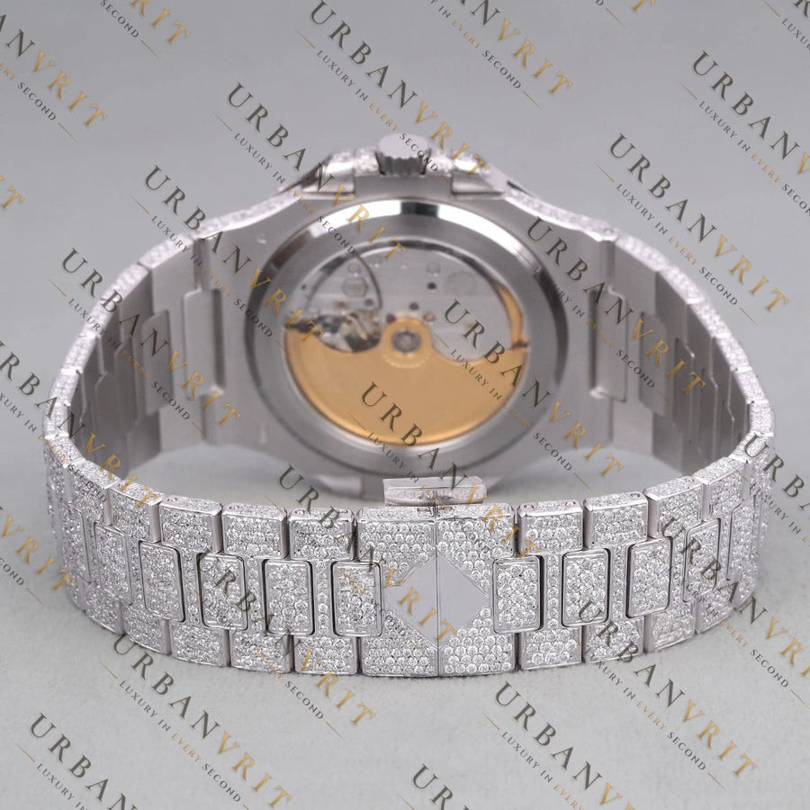 Iced Out VVS1 D Color Moissanite Automatic Watch