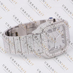 Moissanite Watch VVS1 D Color Fully Iced Out White