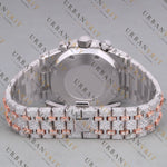 Rose Gold Two Tone Moissanite Watch VVS1 D Color