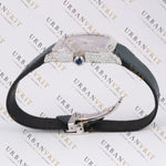 White Gold Moissanite Watch VVS1 D Color Fully Iced