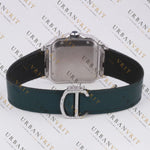 White Gold Moissanite Watch VVS1 D Color Fully Iced
