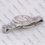 Pearl Moissanite Watch VVS1 D Color Fully Iced Out