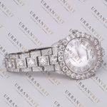 Pearl Moissanite Watch VVS1 D Color Fully Iced Out