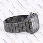 Black Moissanite Watch VVS1 Black Diamond Fully Iced
