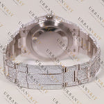 Rainbow Dial Moissanite Watch VVS1 D Color Fully Iced