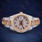 Two-Tone Panther Diamond VVS1 D Color Moissanite Watch