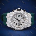 Iced-Out Chronograph VVS1 D Color Moissanite Watch