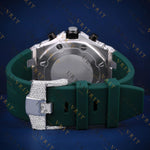 Iced-Out Chronograph VVS1 D Color Moissanite Watch