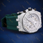 Iced-Out Chronograph VVS1 D Color Moissanite Watch