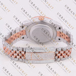 Two Tone Brown Dial VVS1 D Color Moissanite Watch